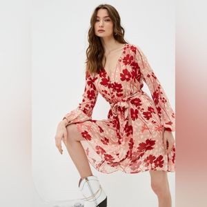 Twin-Set red and pink dress Sz 12